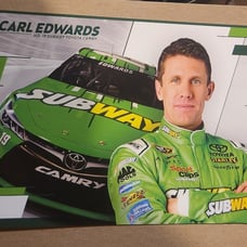 2015 Carl Edwards Subway NASCAR Hero Card!