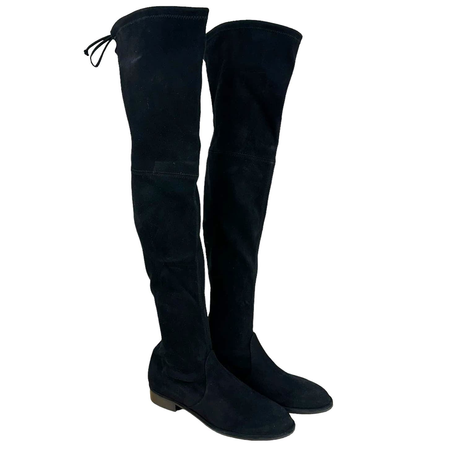 Stuart Weitzman Lowland Black Suede Women's Knee High Boots Size 8.5B NWOB