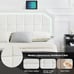 Floating Bed Frame Queen Size with RGB Led Lights