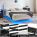 Floating Bed Frame Queen Size with RGB Led Lights