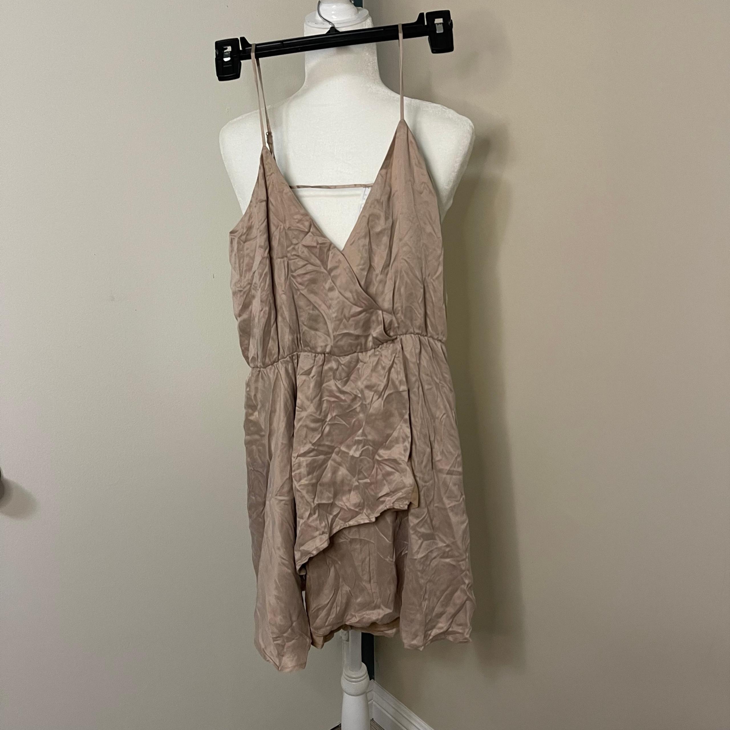 NEW womens nbd champagne dress