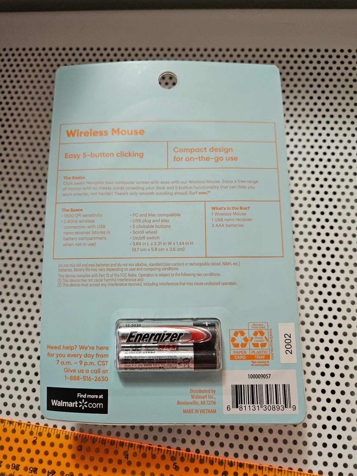 New Surf Onn Wireless Mouse - detail