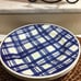 IKEA ChurchillEngland Blue Plaid 8” Plates lot of 4