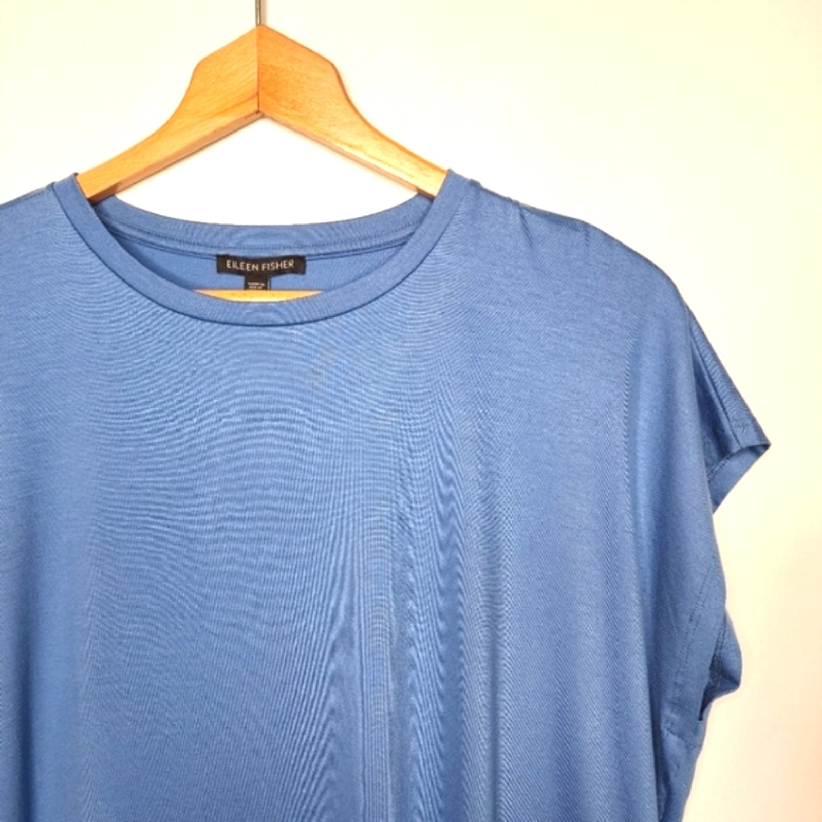 Eileen Fisher Coast Crew Neck Boxy Tunic Top Small NWT