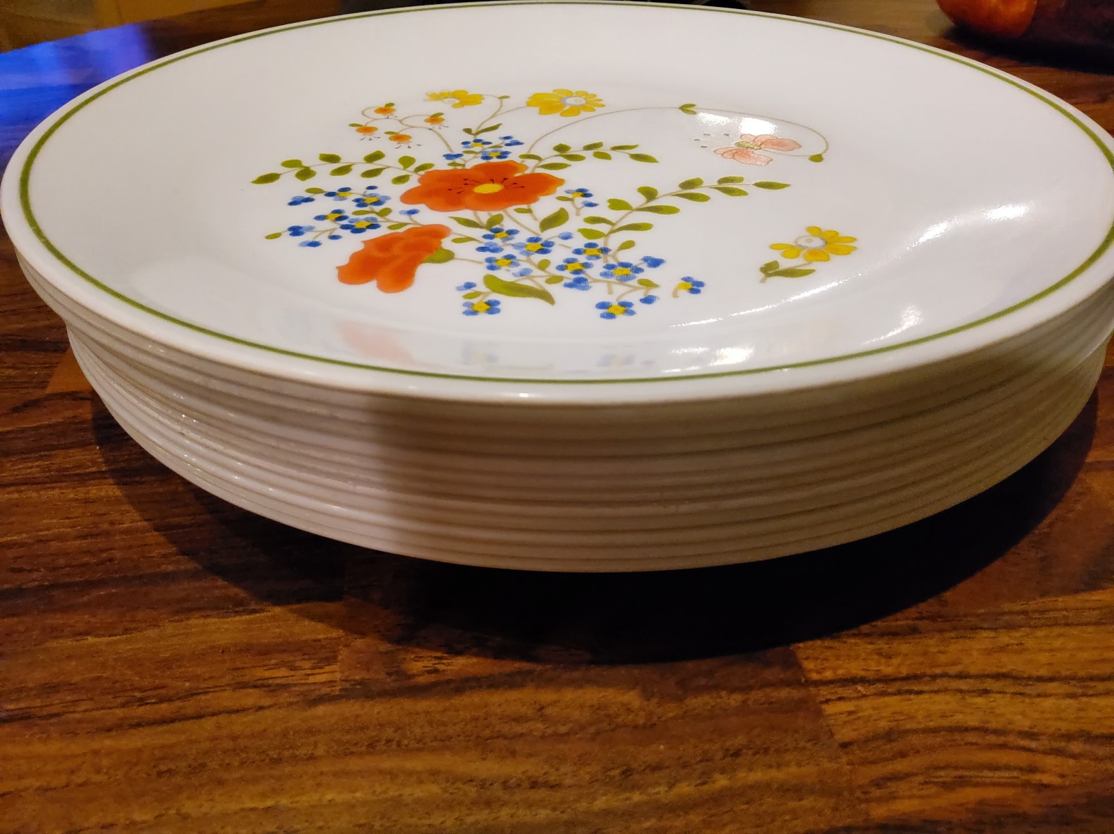 Set of 12 Corelle Vintage Wildflower Plates
