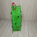 Vtg Home Interiors Patchwork Metal Christmas Tree With Bells And Snowman Candle