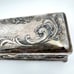Wilcox Silver Plate Gilt Trinket Box Rectangular Jewelry Floral Embossed Hinged