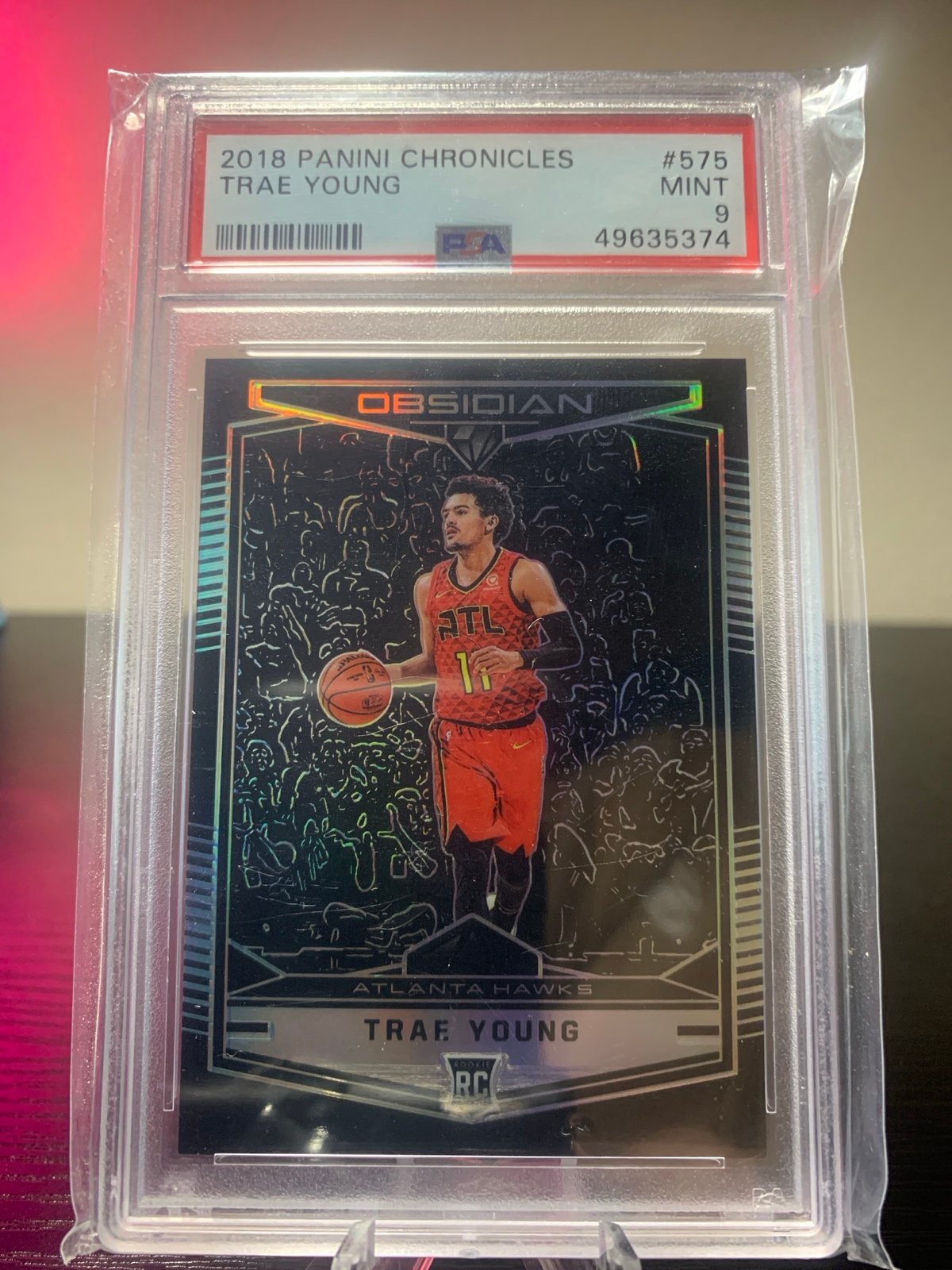 2018 Chronicles Trae Young RC Obsidian Preview PSA 9