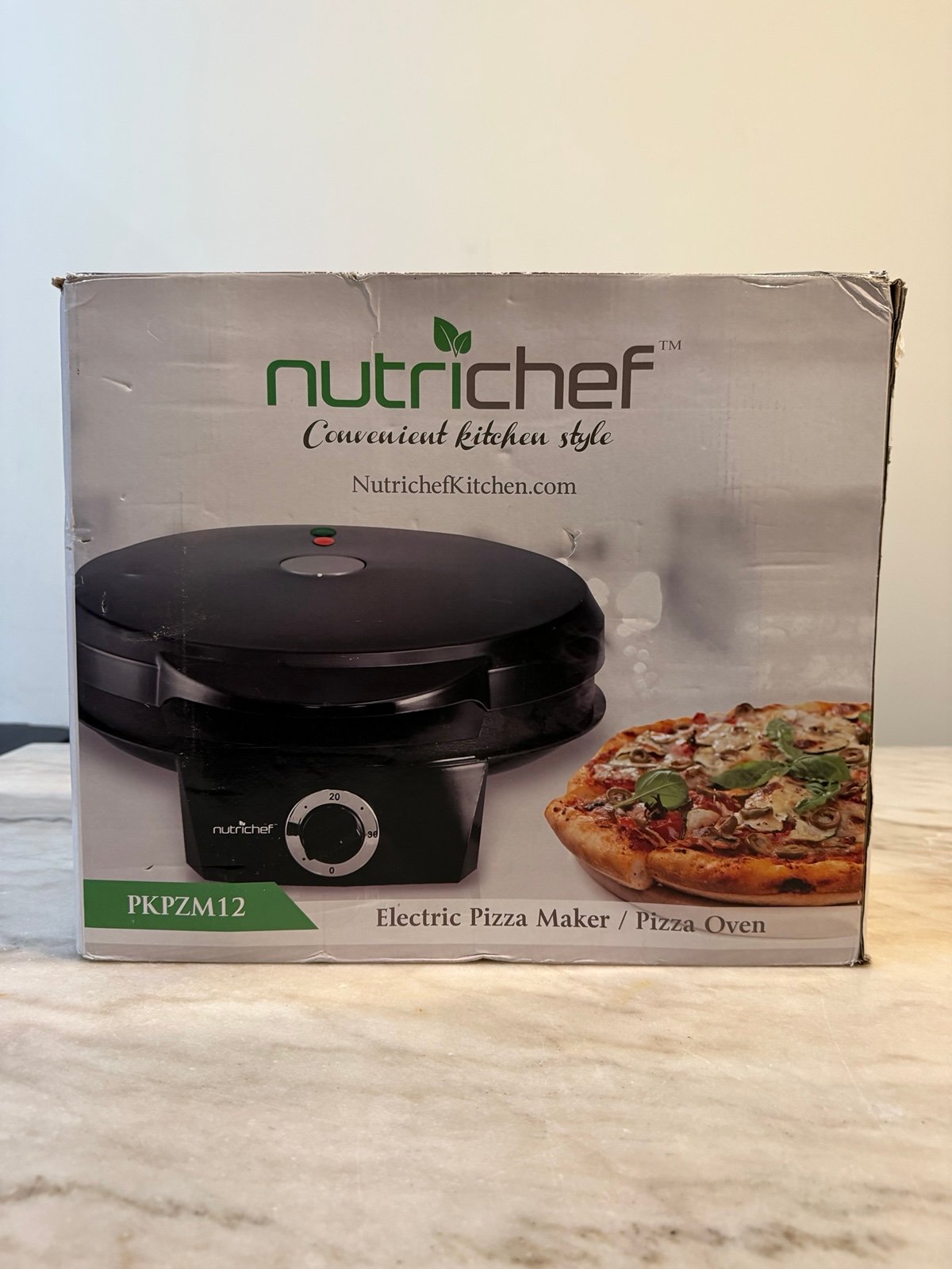 NutriChef PKPZM12 Pizza Maker Oven - Black