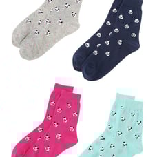 Unused Keita Maruyama Panda Short Jacquard Socks Set of 4 Colors ★