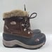 The North Face Girl's Brown MCMURDO Waterproof Lace Up Ankle Winter Boots Size 4