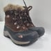 The North Face Girl's Brown MCMURDO Waterproof Lace Up Ankle Winter Boots Size 4