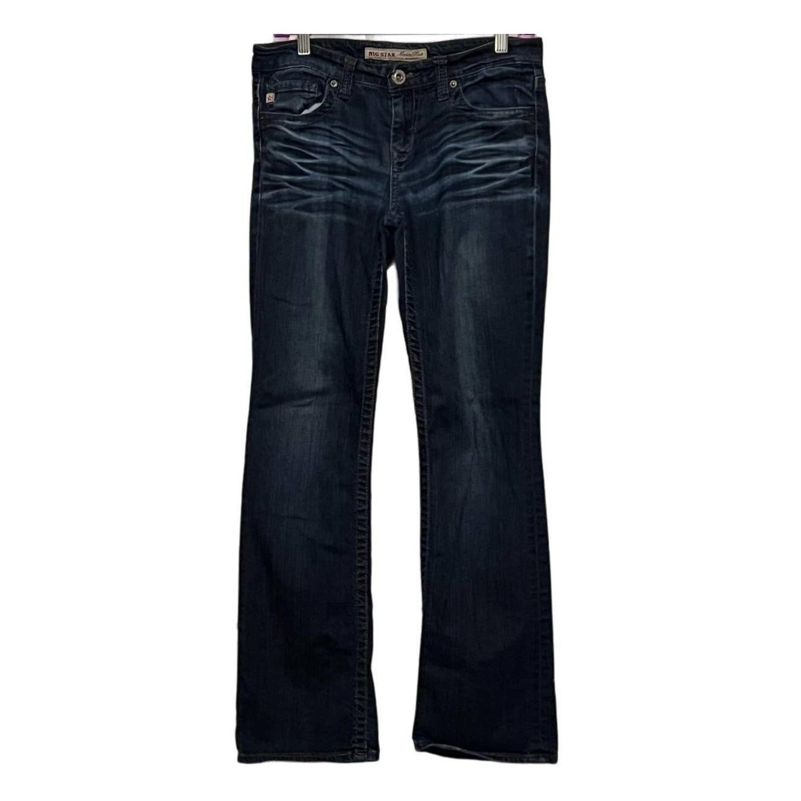 The Legendary Blue Jeans Women's Maddie Boot Mid Rise Fit Size 27R - Big Star