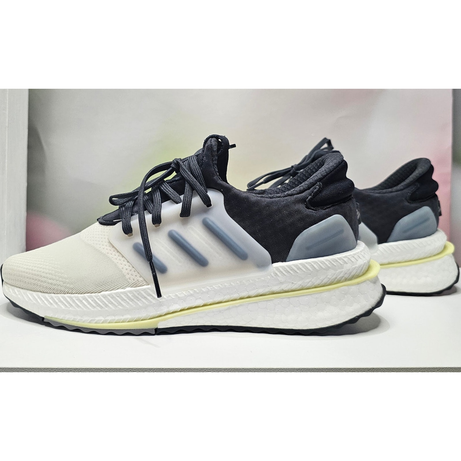 ADIDAS Women's X_PLR Boost Casual Sneakers Size 9 White/BLk/Yellow New