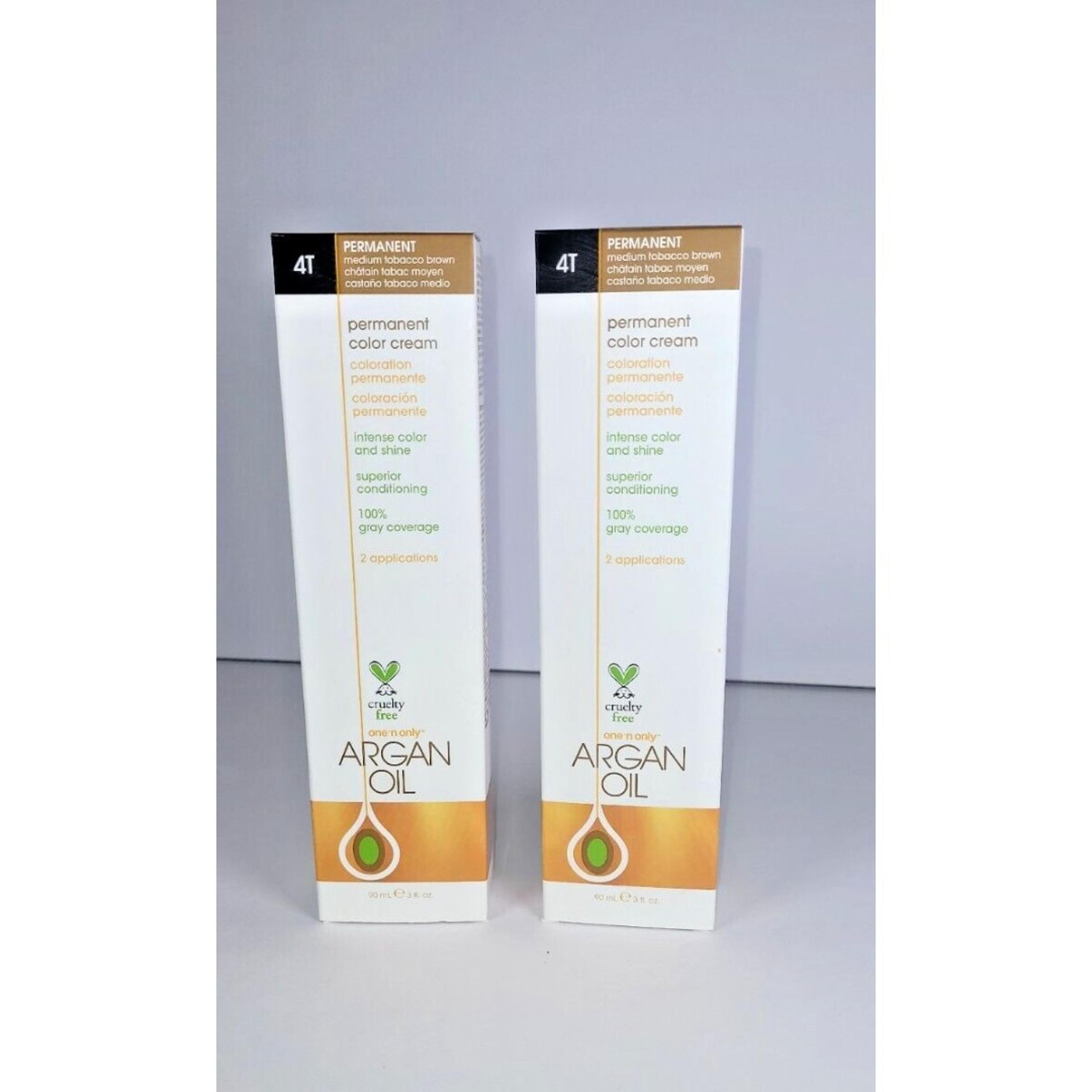 One and Only Argan Oil Permanent Hair Color Cream  "Medium Tobacco Brown"