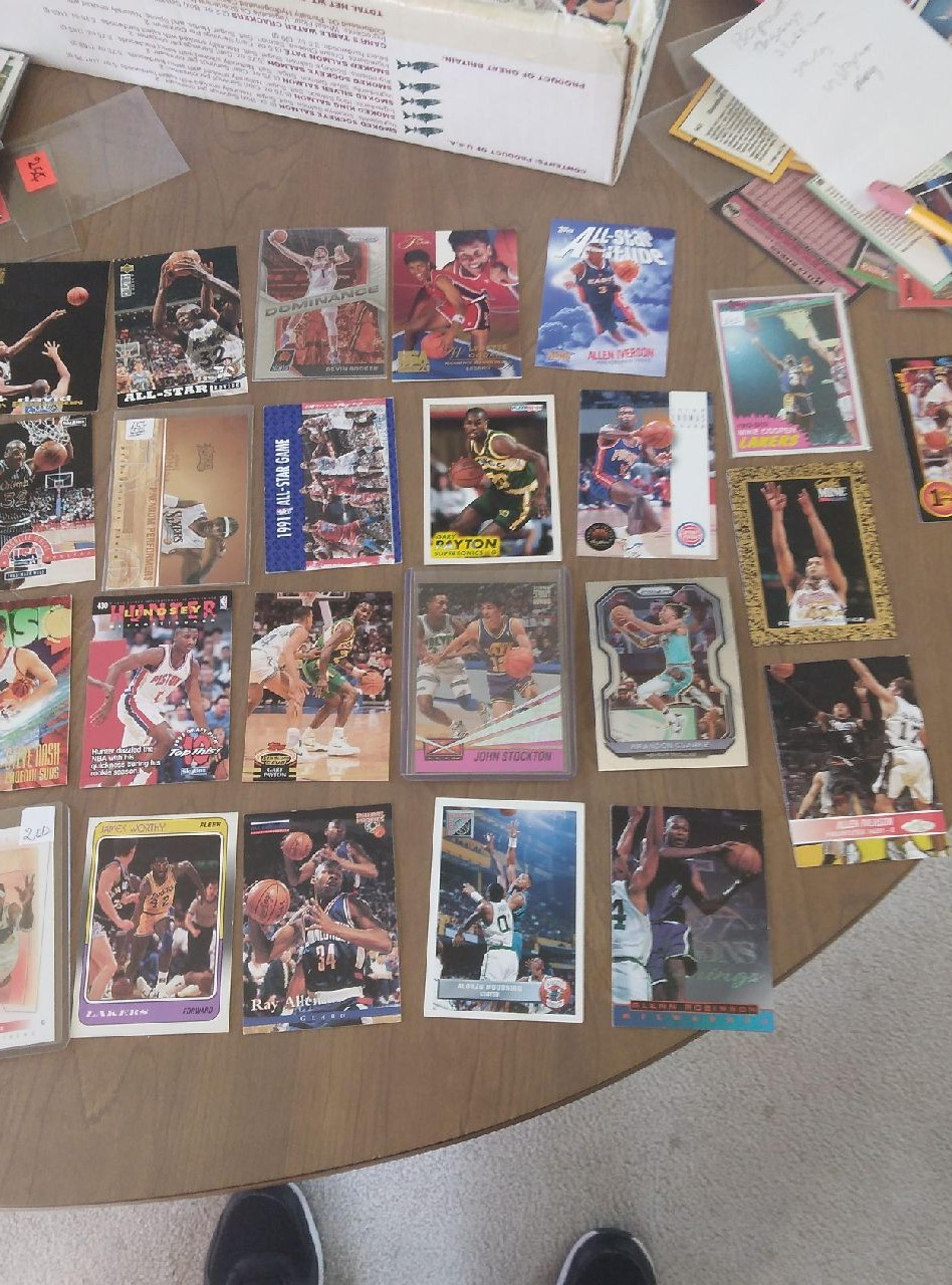 Shaq David Robinson iverson payton Thomas Allen worthy mourning stockton etc in