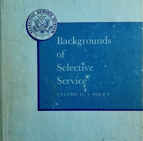 Select Services Backgrounds 1947 WW2 Military HC 1st Edition Mono 1 Vol 2 WHBS