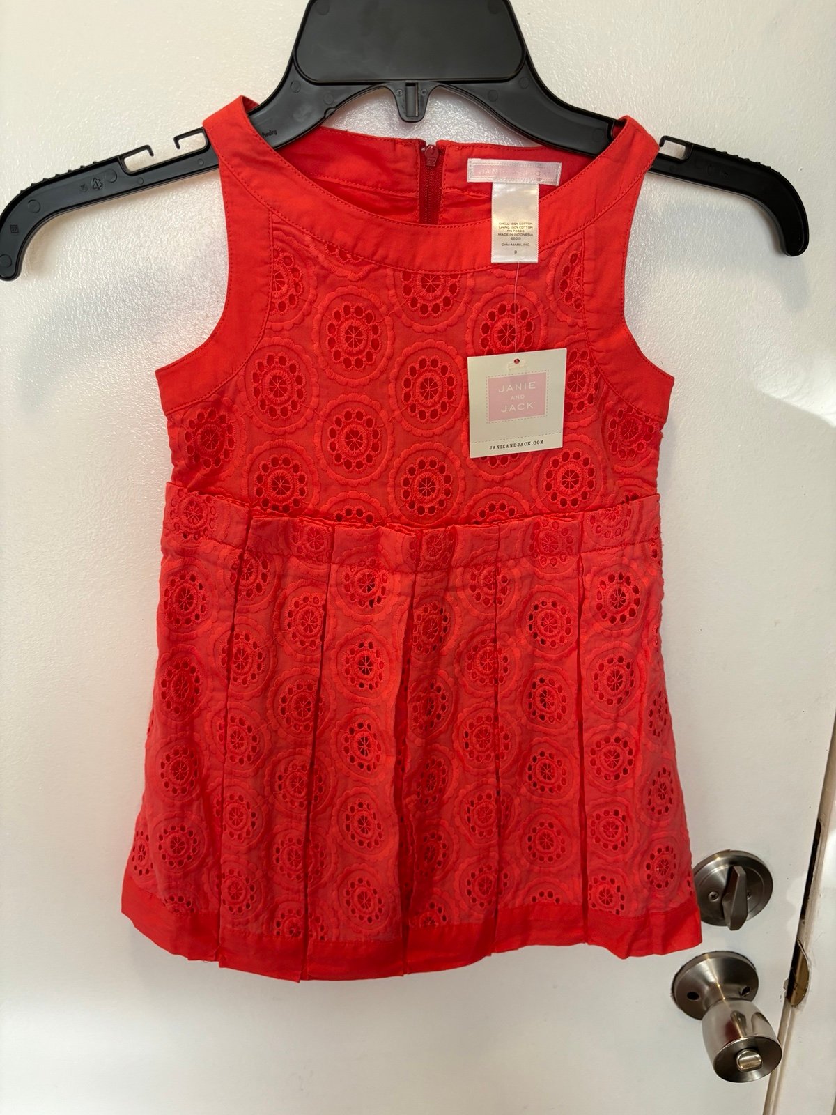 Janie and Jack toddler girl Spring/Summer eyelet Easter Dress Sz 3