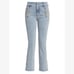 NEW Generation Love Size 32 Justine Button Fray Denim Pants, Light Blue