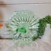 Antique Anchor Hocking Green Optic Vintage Tray
