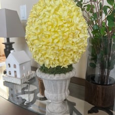 GrandinRoad Martha Stewart Egg Topiary Yellow Easter Decor