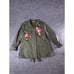 Christopher & Banks Womens P-L embroidered flora anorak army green embroderd Jac