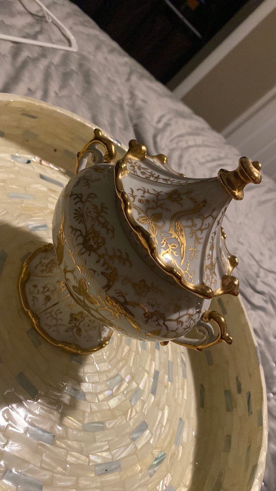 Lenwile China Ardalt Japan 2-Handled Porcelain Lidded U