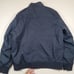 Banana Republic Men's Flight Jacket Sz L Navy Quilt Lined Bomber Water Resistant