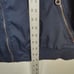 Banana Republic Men's Flight Jacket Sz L Navy Quilt Lined Bomber Water Resistant