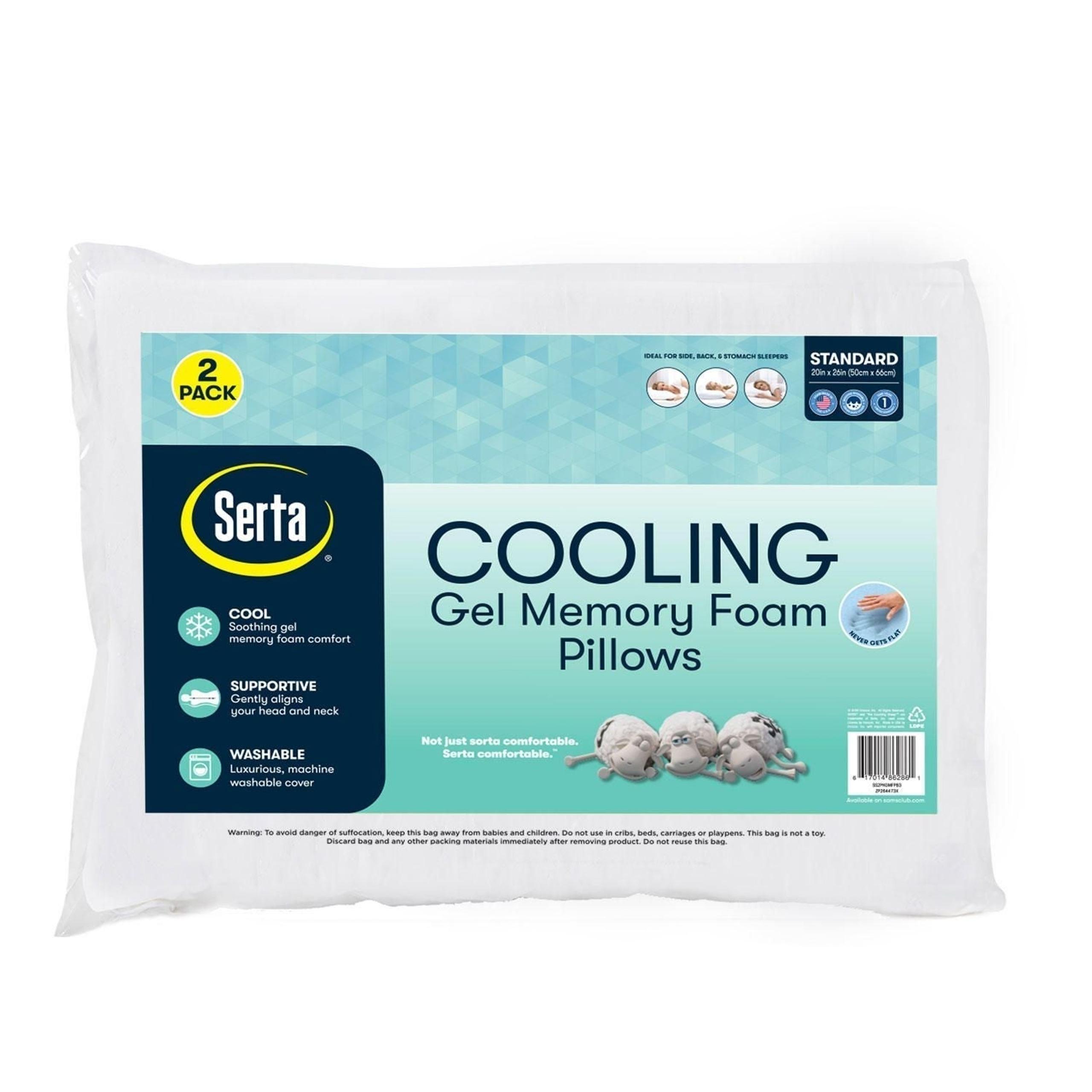 Serta® Gel Memory Foam Pillows (2-pack)