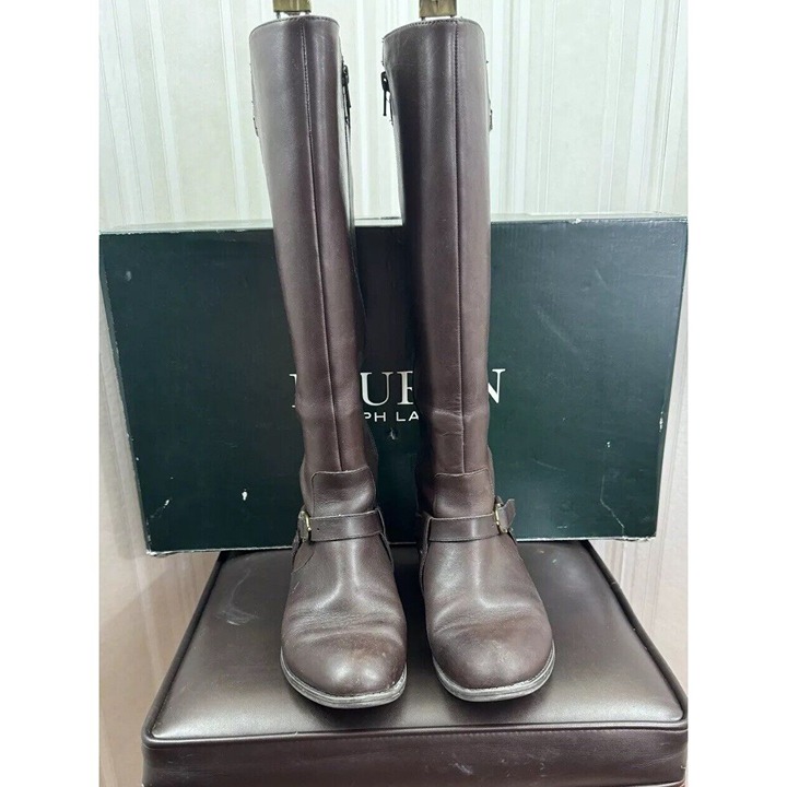 Lauren ralph lauren margarite wide calf riding boot 2025