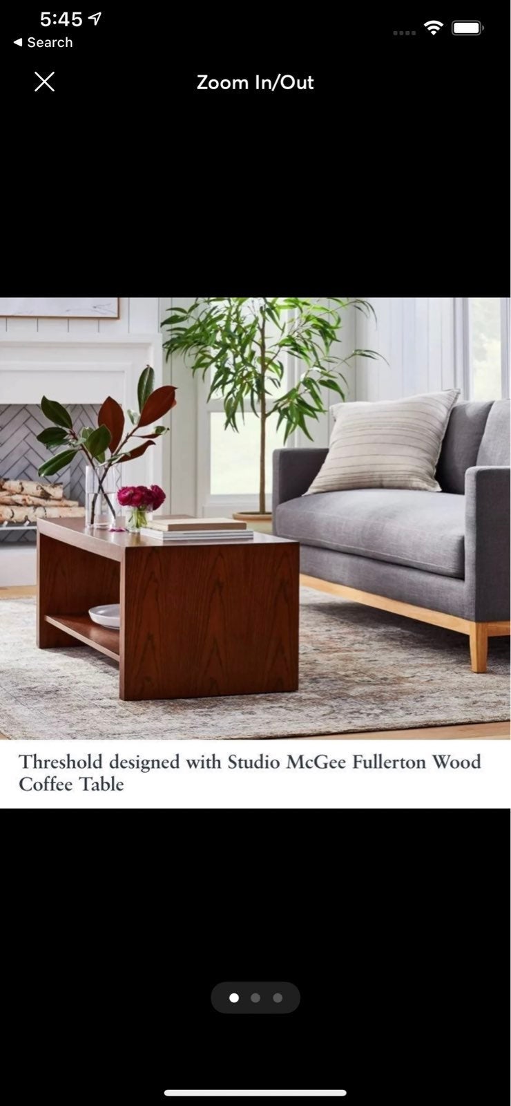 Threshold studio McGee Fullerton coffee table