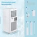 Versatile 8000 BTU Portable Air Conditioning Unit for Rooms up to 350 sq. ft. -