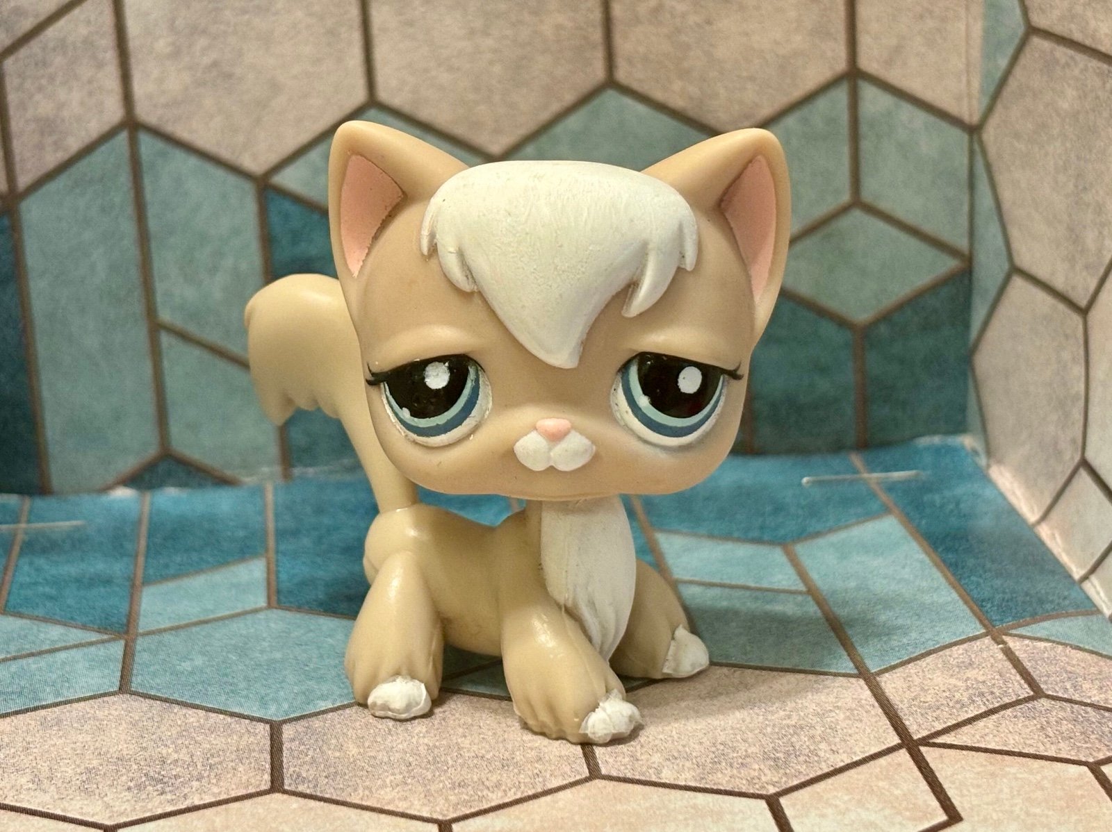 LPS Hasbro Littlest pet shop angora cat eruopean #1047
