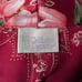 Vintage Satin Floral California Dynasty Fuchsia Robe