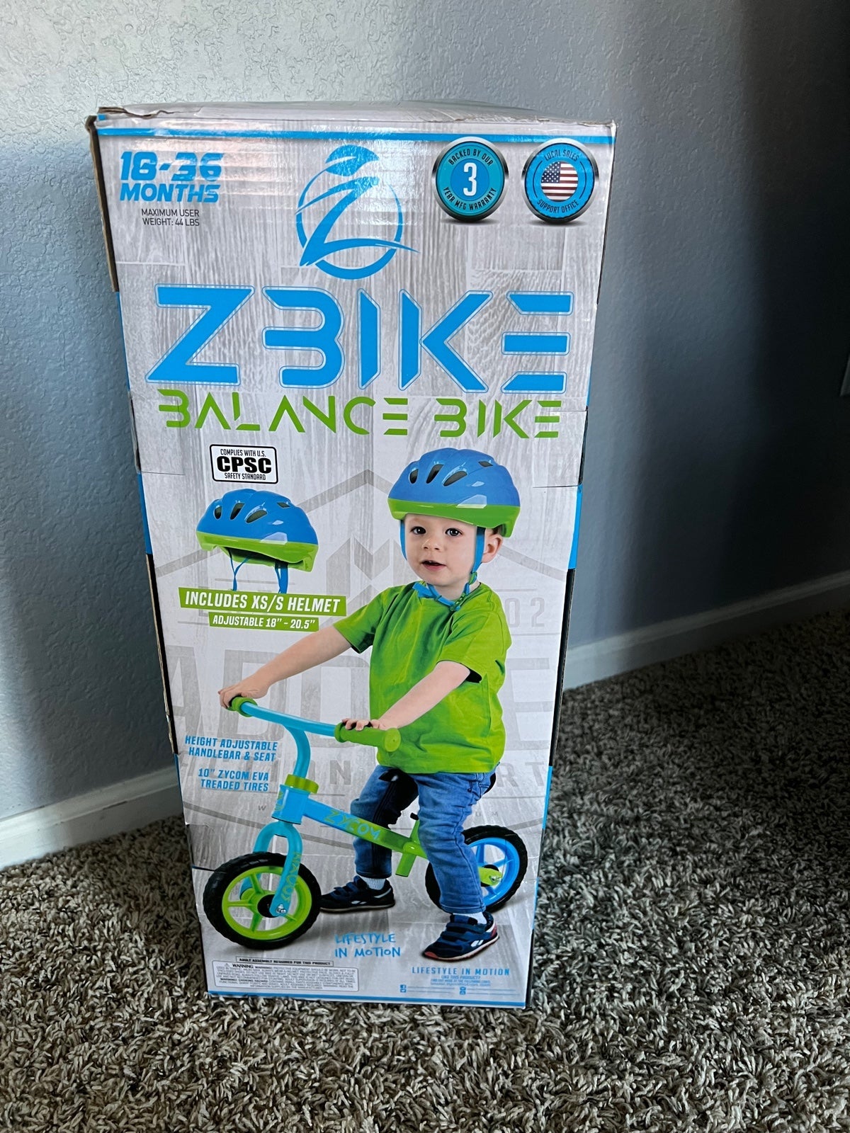 New In Box Balance Bike