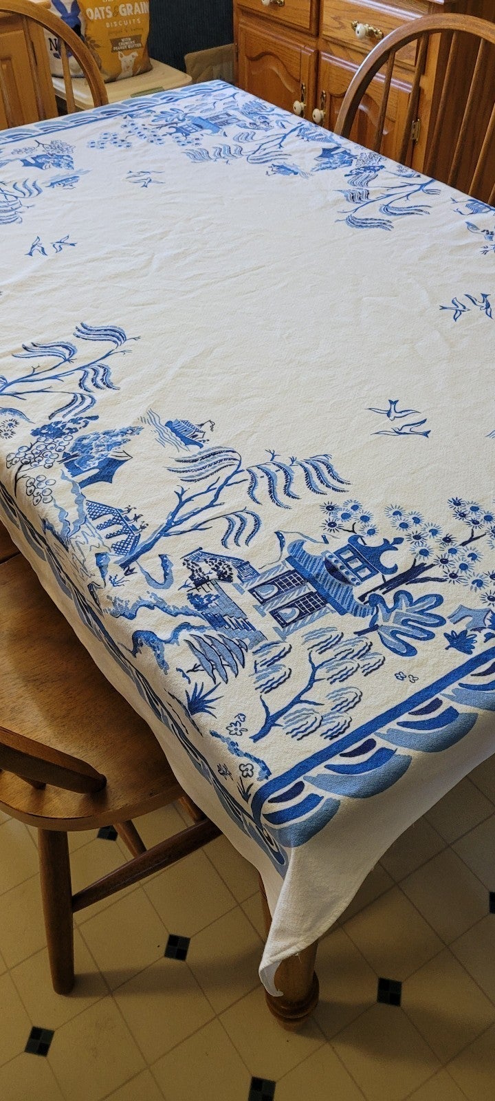 Blue Willow Tablecloth Simtex