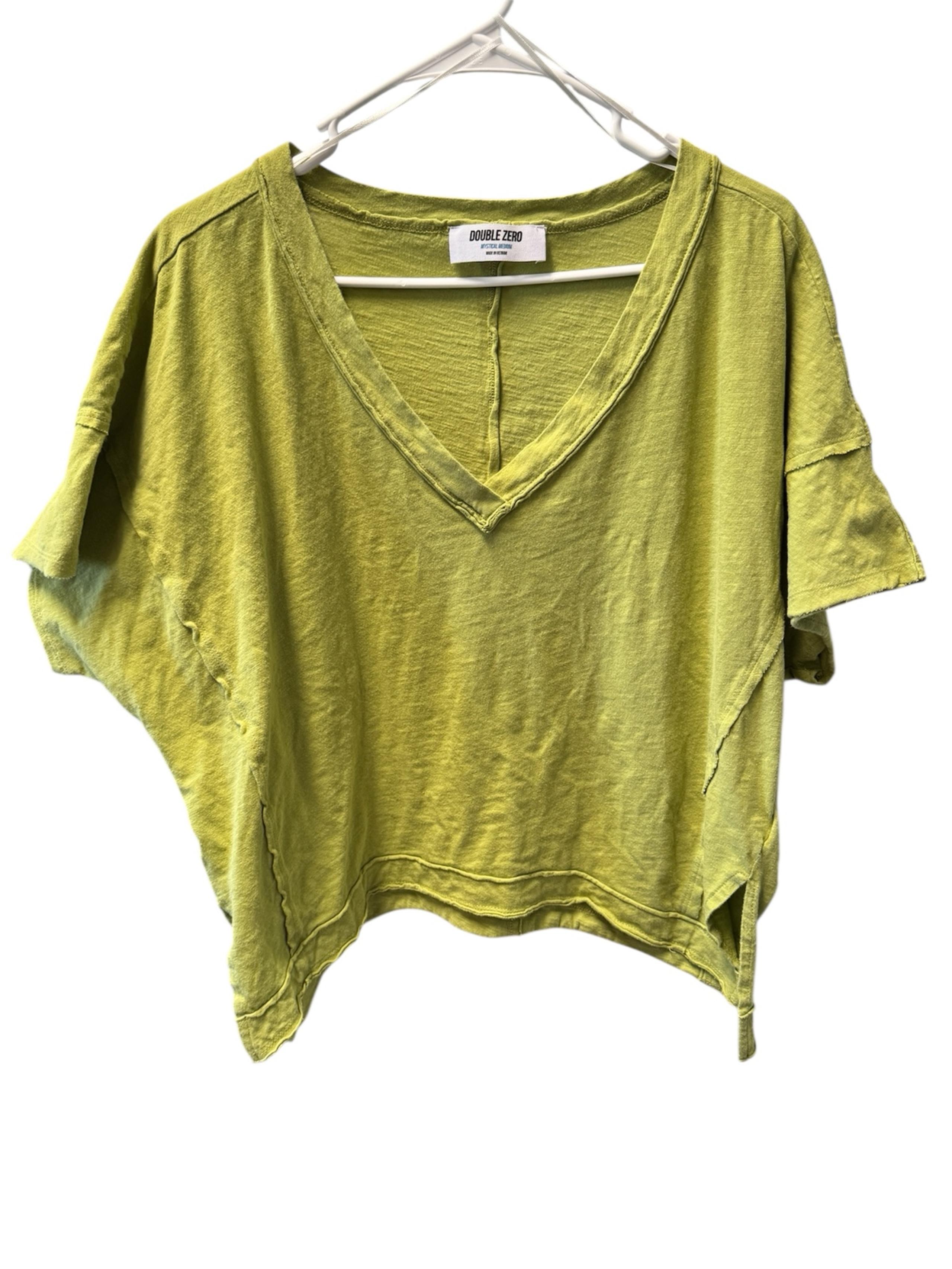 Double Zero Women’s Mystical Medium Lime Loose Fit Tee