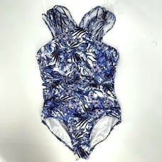 Swim Solutions Royal Affair Multi Strap Mio One Piece Swimsuit Blue Women 12