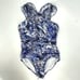 Swim Solutions Royal Affair Multi Strap Mio One Piece Swimsuit Blue Women 12