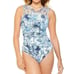 Swim Solutions Royal Affair Multi Strap Mio One Piece Swimsuit Blue Women 12