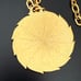 Vintage TRIFARI Gold-tone Large Medallion Chrysanthemum Flower Pendant Necklace
