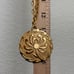 Vintage TRIFARI Gold-tone Large Medallion Chrysanthemum Flower Pendant Necklace