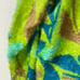 Custo Barcelona Neon Green Blue Soft Fuzzy Eyelash Pullover Sweater Euro Retro M