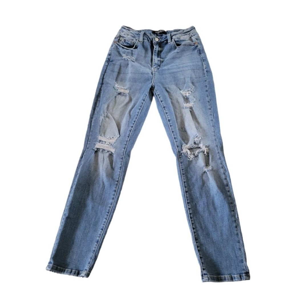 Judy Blue Distressed Boyfriend Fit Jeans Size 29