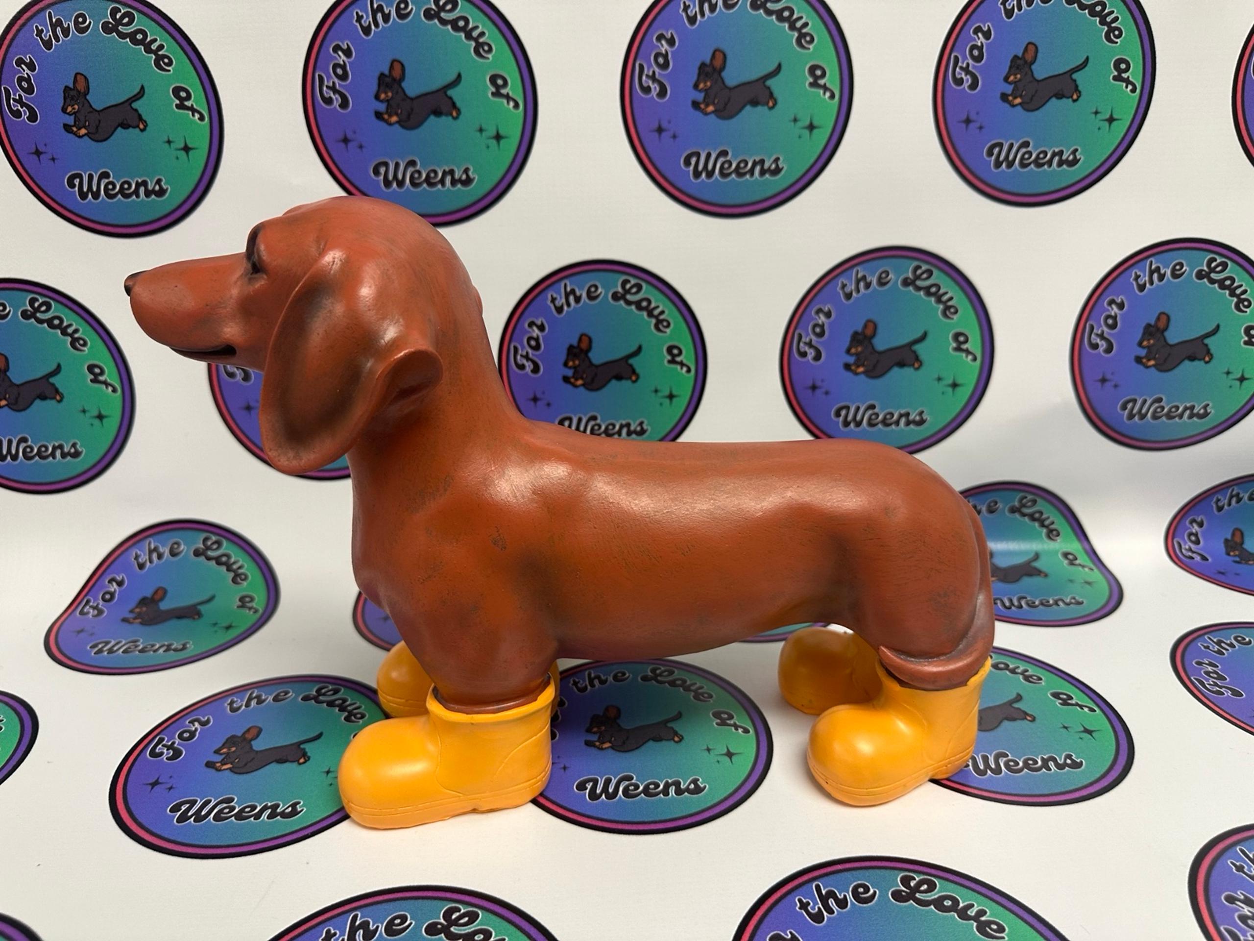 Dachshund with rain boots outdoor decor new FREE SHIPPING