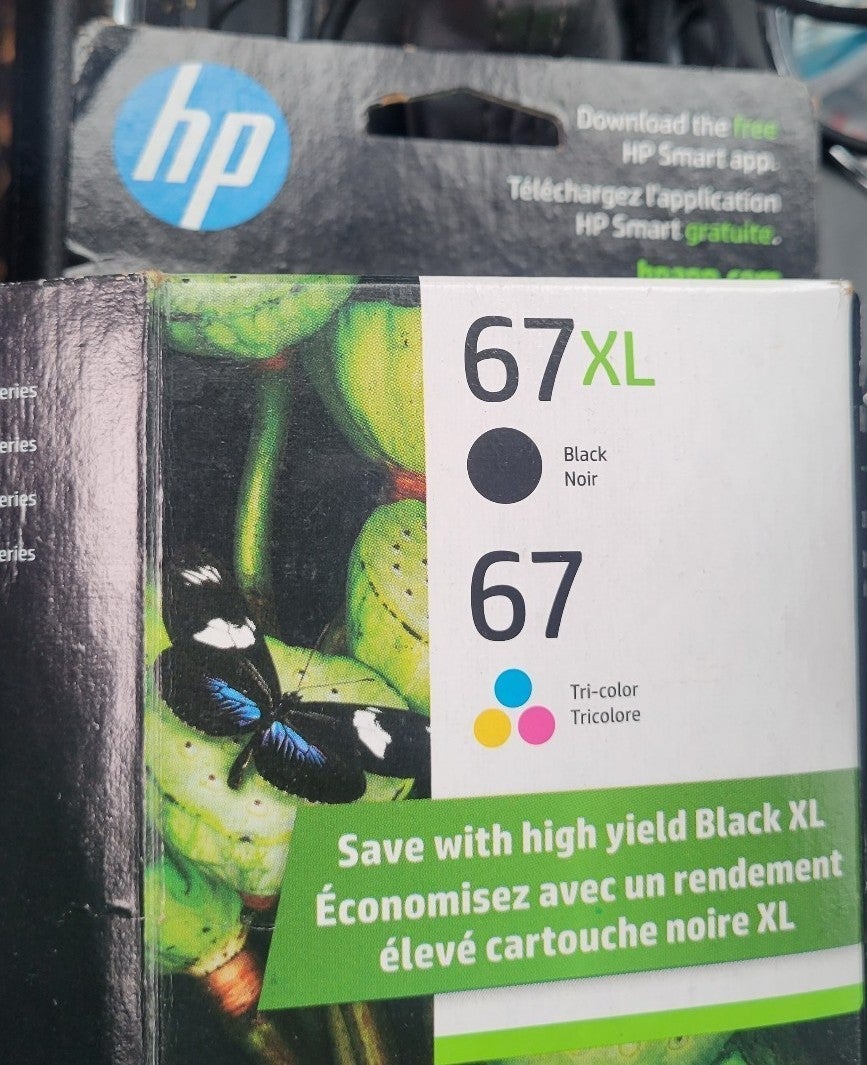 HP - 67 2-Pack Standard Capacity Ink Cartridges - Black & Tri-Color HP - 67 2-Pack Standard Capacity Ink Cartridges - Black & Tri-Color