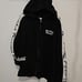 Beautiful Disaster Zip Up Hoodie C2X Black with White Letters ~ EUC