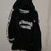 Beautiful Disaster Zip Up Hoodie C2X Black with White Letters ~ EUC