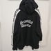 Beautiful Disaster Zip Up Hoodie C2X Black with White Letters ~ EUC